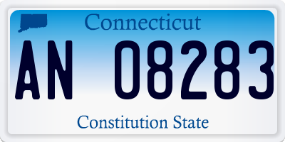 CT license plate AN08283