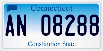 CT license plate AN08288
