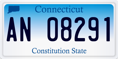 CT license plate AN08291