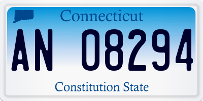 CT license plate AN08294