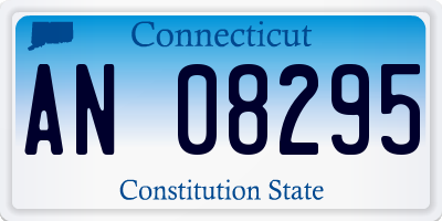 CT license plate AN08295