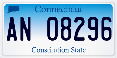 CT license plate AN08296