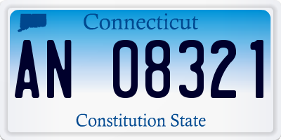 CT license plate AN08321