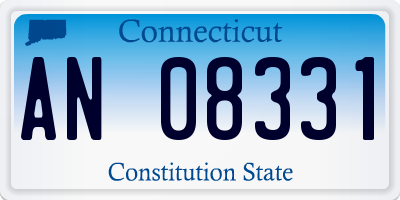 CT license plate AN08331