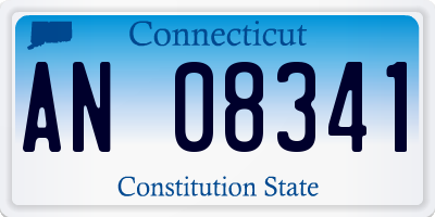 CT license plate AN08341