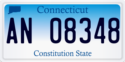 CT license plate AN08348