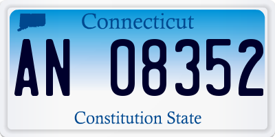 CT license plate AN08352