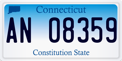 CT license plate AN08359
