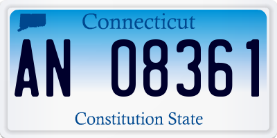 CT license plate AN08361