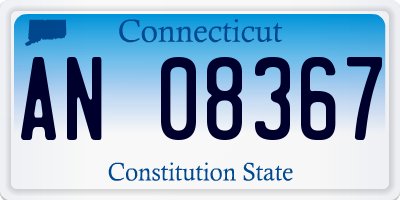 CT license plate AN08367