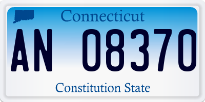 CT license plate AN08370