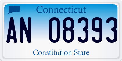 CT license plate AN08393