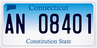 CT license plate AN08401