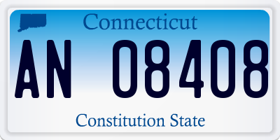 CT license plate AN08408