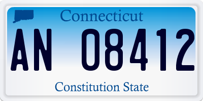 CT license plate AN08412