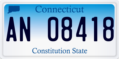 CT license plate AN08418