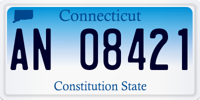 CT license plate AN08421
