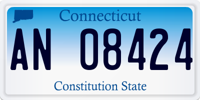 CT license plate AN08424