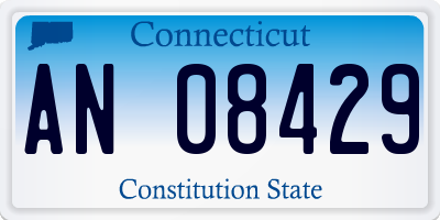 CT license plate AN08429