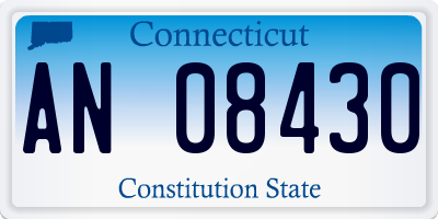 CT license plate AN08430