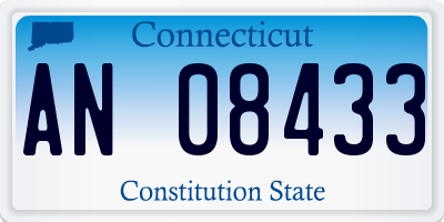 CT license plate AN08433