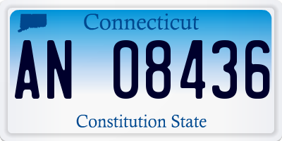CT license plate AN08436