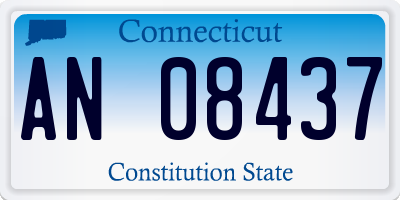 CT license plate AN08437
