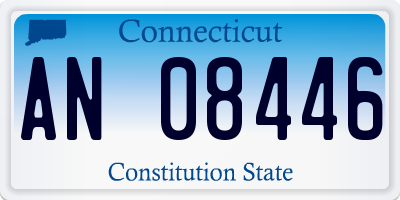 CT license plate AN08446