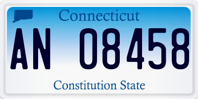 CT license plate AN08458