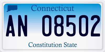 CT license plate AN08502