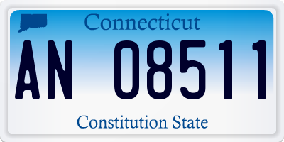 CT license plate AN08511
