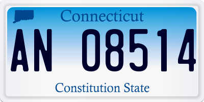 CT license plate AN08514