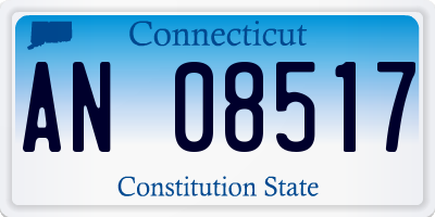 CT license plate AN08517