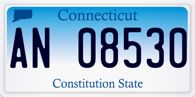 CT license plate AN08530