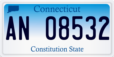 CT license plate AN08532