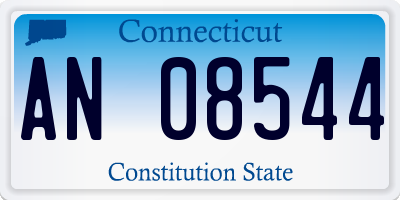 CT license plate AN08544