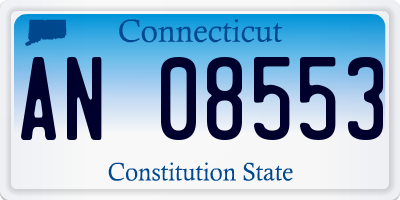 CT license plate AN08553