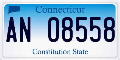 CT license plate AN08558