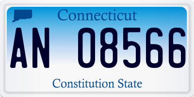 CT license plate AN08566