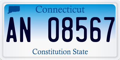 CT license plate AN08567