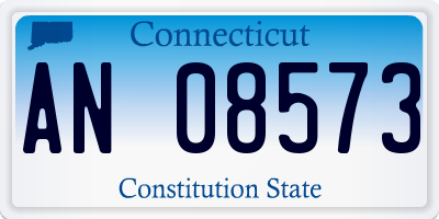 CT license plate AN08573