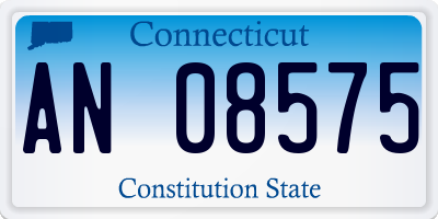 CT license plate AN08575