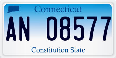 CT license plate AN08577