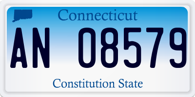 CT license plate AN08579
