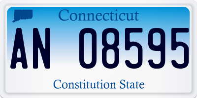 CT license plate AN08595