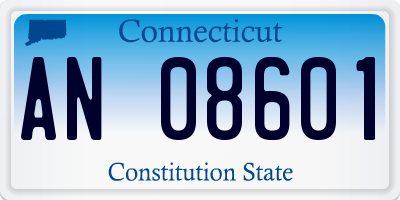 CT license plate AN08601