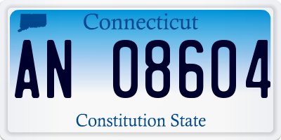 CT license plate AN08604