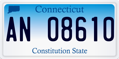 CT license plate AN08610