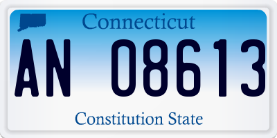 CT license plate AN08613