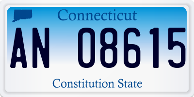 CT license plate AN08615